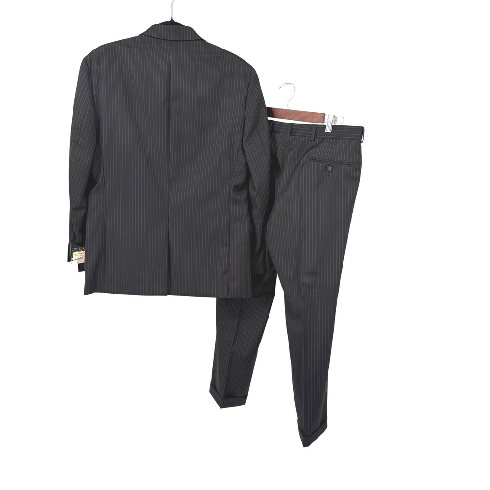 Lauren Ralph Lauren Mens Ultraflex 38S 32X30 2pc Pant Set Black Pinstripe NWT